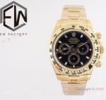 (EWF) Swiss Copy Rolex Cosmo Daytona 40 Watch Gold Black A7750 Wrist